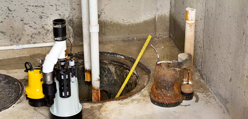Installing Sump Pump in Finished Basement in Highland Village, TX