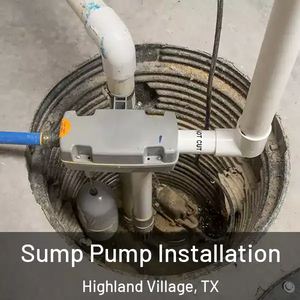  Sump Pump Installation Highland Village, TX